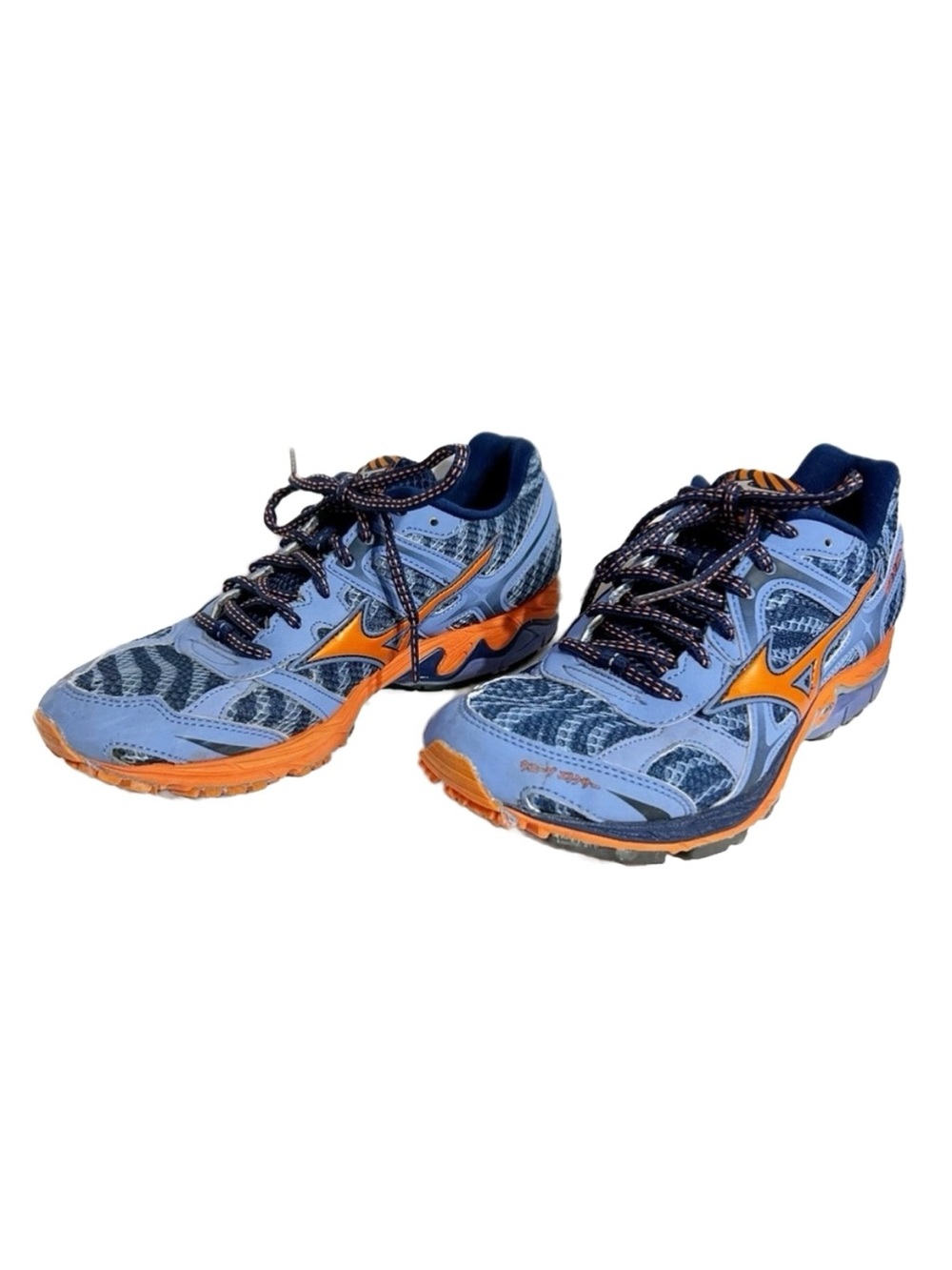 Mizuno Wave Creation 17 Shoes Blue Mesh Lace Up Low Top Running Training 💙🧡